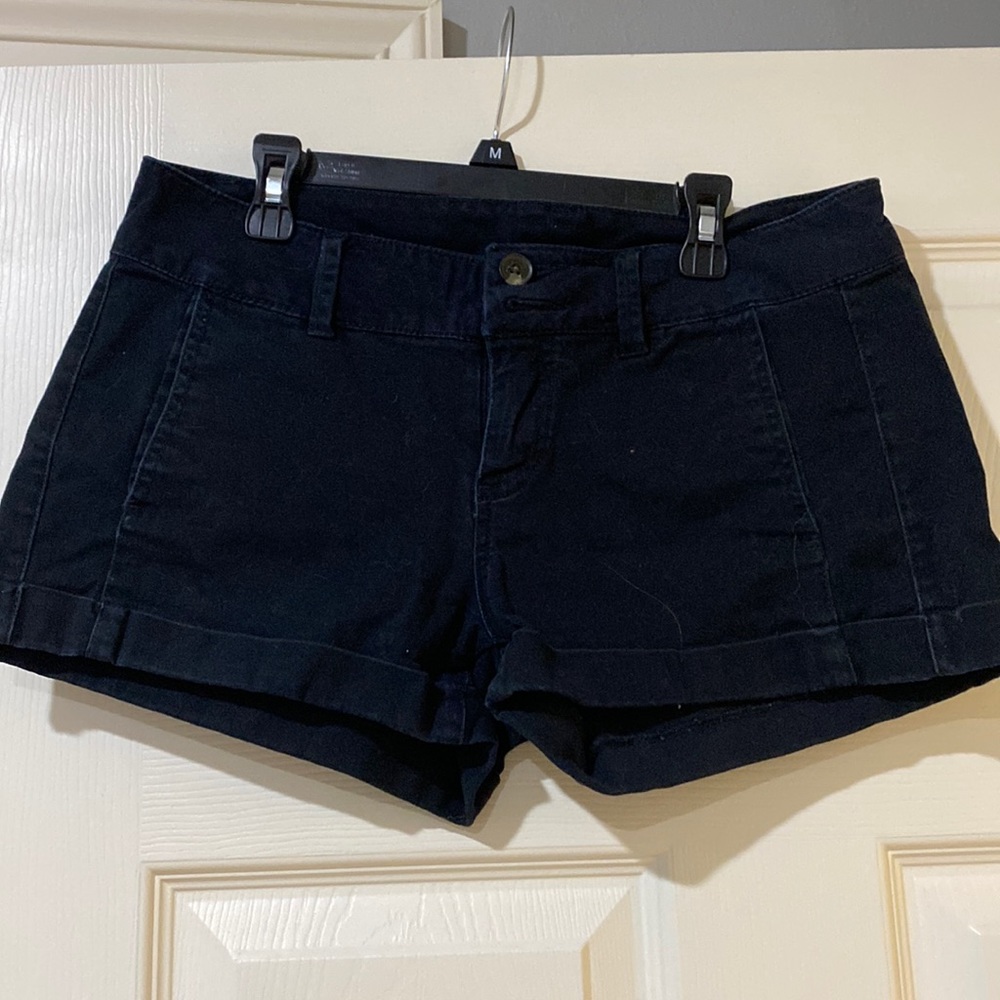 Black Jean Shorts